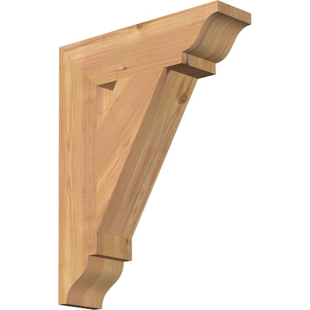 Ekena Millwork Traditional Traditional Smooth Bracket, Western Red Cedar, 3 1/2"W x 14"D x 18"H BKT04X14X18TRA01SWR
